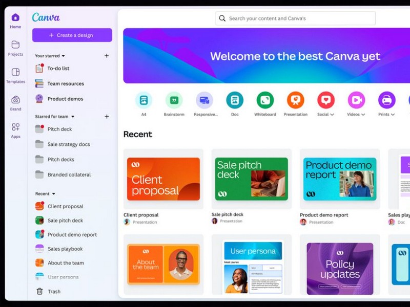 Program Canva lahko uporabite za številne stvari