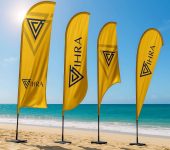 Beach flag zastave za učinkovito promocijo beachflag2